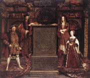 Henry VII, Elizabeth of York, Henry VIII, and Jane Seymour